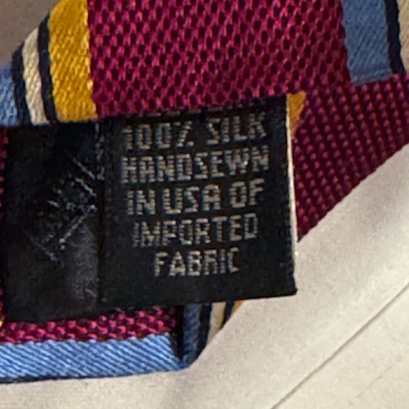 Lands’ End 100% silk Neck Tie - Brilliant Colors! - Subtle Power Flex! - Picture 7 of 9
